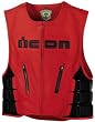 Icon Regulator Leather Vest - Red - Small/Medium
