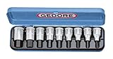 Gedoreドライバーセット19州に1/2 "9ピースインナー-6-カラットINCHES