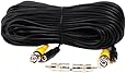 VideoSecu 100 Feet Pre-made All-in-One Video Power BNC RCA Cable CCTV DVR System Security Surveillance Camera Extension Cable 1JE