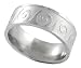 Stainless Steel Swirl Design Polished Flat Band