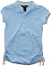 Ralph Lauren Girl's Ruched Polo (XL(16), Blue Bell)