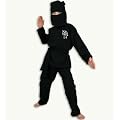 Ninja 2tlg mit Haube u G�rtel Kinder Kost�m