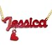 New York Style Vinyl Crush? Necklace with Heart Charm
