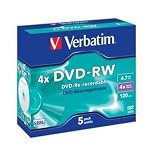 Produkt-Bild: Verbatim DVD-RW Rohlinge rewritable 1x-4x 5er in Jewel