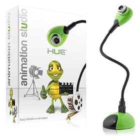 Studio d'animation Hue (Vert): kit complet d'animation image par image; cam�ra incluse ; fonctionne en Windows et Mac OS X