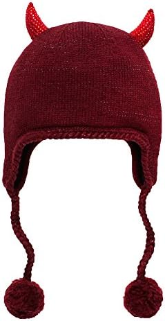 Kate Spade New York 'Speak of the Devil' Devil Horns Knit Earflap Hat