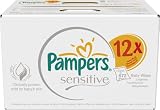 Pampers Sensitive Baby Wipes - 12 x Packs of 56 (672 Wipes)