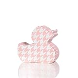 Elegant Baby Nest Collection Duck Shaped Pillow in Pink Print Duck