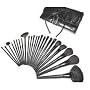 SHANY Studio Quality Natural Cosmetic Brush Set with Leather Pouch, Goat & Badger Hair, 24-Pieces