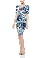 The Jersey Dress Company Vestido 3280 (Azul / Multicolor)