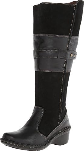 Lobo Solo Women's Shery Wide Calf Black Leather Boot 5 M