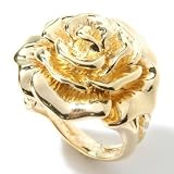 14K Rose or Yellow Gold Splendida Rosa Artform Ring