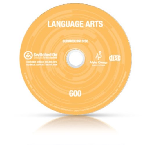 2014 Switched on Schoolhouse, 6th Grade, Grade 6 Language Arts Curriculum by AOP (Alpha Omega HomeSchooling), SOS CD-ROM