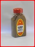 CUMIN GROUND FRESHLY PACKED IN LARGE JARS, cumino, spices, herbs, seasonings