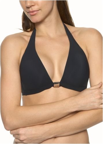 Calvin Klein. Perfect Fit Core Solids molded halter bikini top