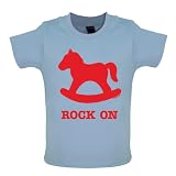 Rock On - Baby / Toddler Funny T-Shirt- 7 Colours - Blue - 6-12 Months