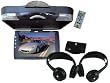 Pyle Super DVD/Headphones Package for Car/Truck/SUV -- PLRD143IF 14.1 Roof Mount TFT-LCD Monitor With Built in DVD Player + PLVWH6 Dual Wireless IR Mobile Video Stereo Headphones with Transmitter.