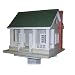 Search : Arts& Crafts Birdhouse- Gray with Green Roof