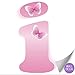 Wall Letter Stickers Custom Name Decals Girls Personalized Initial Baby Nursery Kids Room Decor Child Playroom Bedroom Home Vinyl Alphabet Removable Peel Stick Butterflies (Letter i Pink Butterfly)