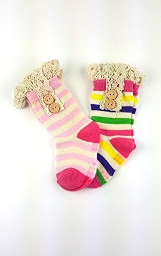 Mode Boutique Girl's Ankle Socks Selection Age 2 to 4 (PACK OF 2)