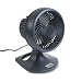 HOLMES PRODUCTS / HLSHAOF90UC / Blizzard Eight-inch Three-Speed Oscillating Table/Wall Fan, Charcoal / Sold as 1 EA