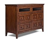 Magnussen B1398 Harrison Cherry Finish with Antique Brass Hardware Wood Med ....