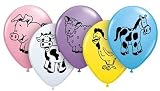 (25) Assorted Farm Animals 11" Latex Balloons Qualatex