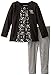 Calvin Klein Little Girls' Black Print Tunic with Leggings