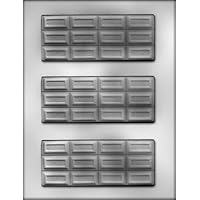 5-3/8 x 2-1/8 bar Chocolate Mold: 3 Count
