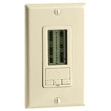 Switches: Leviton 6124H-A Leviton 6124H-A Decora LCD Timer Switch (24 Hour), Almond