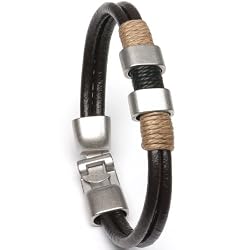 Unisex Leather Cowhide Bangle Bracelet