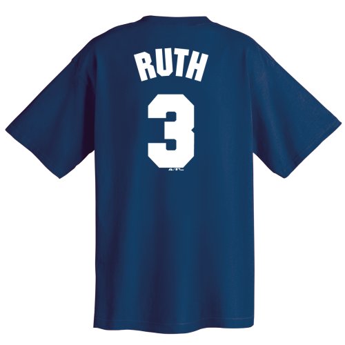 Babe Ruth New York Yankees Cooperstown Name and Number T-Shirt (X-Large) at Amazon.com