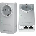 Netgear XAVB2602-100GRS Powerline AV+ 200 Nano Dual-Port Set mit integrierte Steckdose und Filter