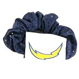 San Diego Chargers Blue Hair Scrunchie - Hair Twist - Ponytail Holder