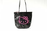 Sanrio Hello Kitty Black Snake Python Tote Bag