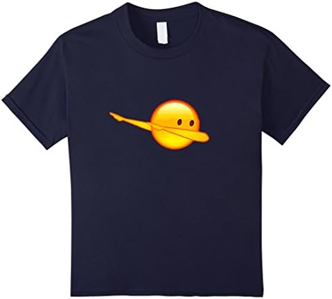 Kids Funny Dab Emoji T-Shirt 6 Navy