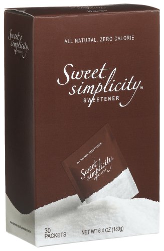 Sweet Simplicity All Natural Sweetener, 30 Packets, 6.4-Ounce Boxes (Pack of 3) by Honey