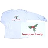 Holly Holiday Love Your Family Matching Long Sleeve Cotton Shirts and Tops For the Whole Family! ~ Footsteps Clothing
