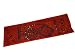 Orange Black Vintage Banjara Mirror Embroidered Sari Table Runner 60