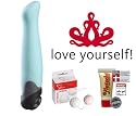 FunFactory Vibrator Gigolo G2 (Pool Blue) Luxus Paket inkl. Gleitgel & Liebeskugeln