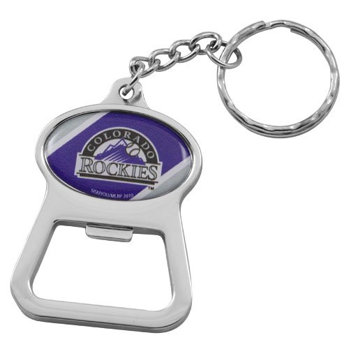 Colorado Rockies Team Logo Bottle Opener Keychain