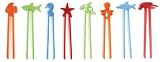 Hog Wild Fish Sticks One Piece Chopstick Tongs - Set of 12