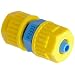 Tefen Fiberglass Polypropylene Compression Tube Fitting, Union, Yellow/Blue, Tube OD