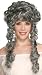 New Grey Corpse Bride Ghost Widow Halloween Costume Wig Adult