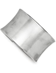 Sterling Silver Brushed Cuff Bangle