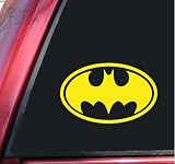 Batman Bat Symbol Vinyl Decal Sticker - Yellow