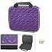 Zipper Closure Purple Handbag for 10