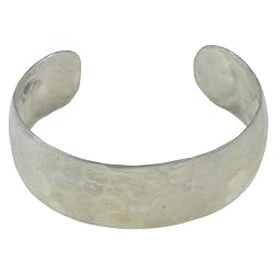 Womens Fashion Sterling Silver Cuff Bracelet 2.3 inches (brclt237a)