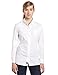 Dickies Girl Juniors Long Sleeve Button Front Poplin Shirt,White,Small
