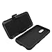 Eagle Cell Hybrid Protective Case Stand/Belt Clip Holster for HTC One E8 - Retail Packaging - Black